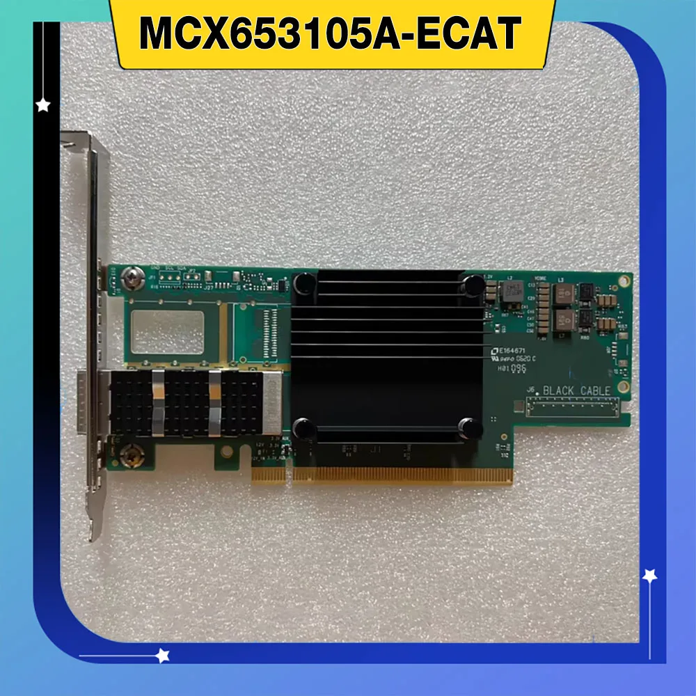 

Для сетевой карты Mell-anox MCX653105A-ECAT P23665-B21 HPE IB HDR100/EN 100 ГБ 1p QSFP56 P24248-001 CX6 100 ГБ