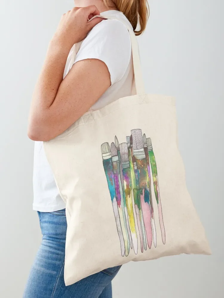 Paintbrushes Tote Bag sacs de shopping large size bags tote bag men's tote bags men