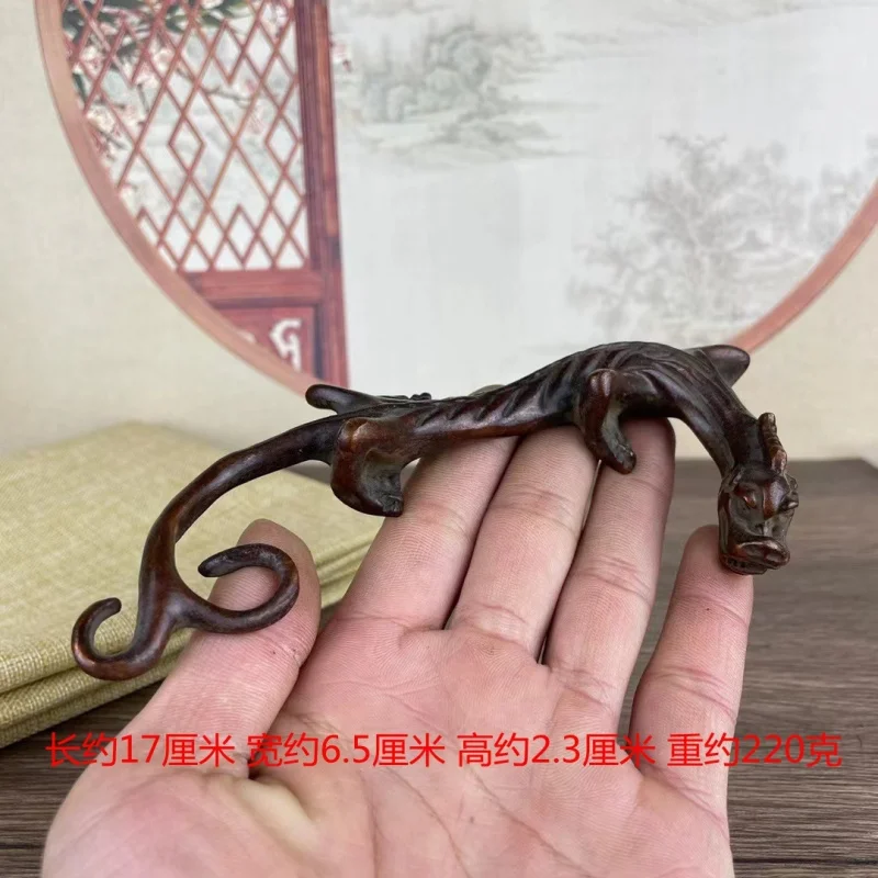 Bronze dragon ornaments, home paperweight, study room Pixiu pen holder, creative office decorations