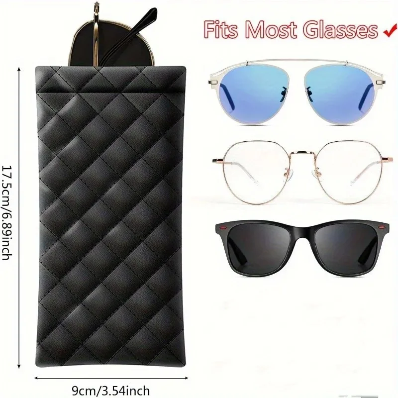 Super Quality Sunglasses Bag PU Leather Fitted Waterproof High-end Glasses Bag Portable Sunglasses Case Black Box