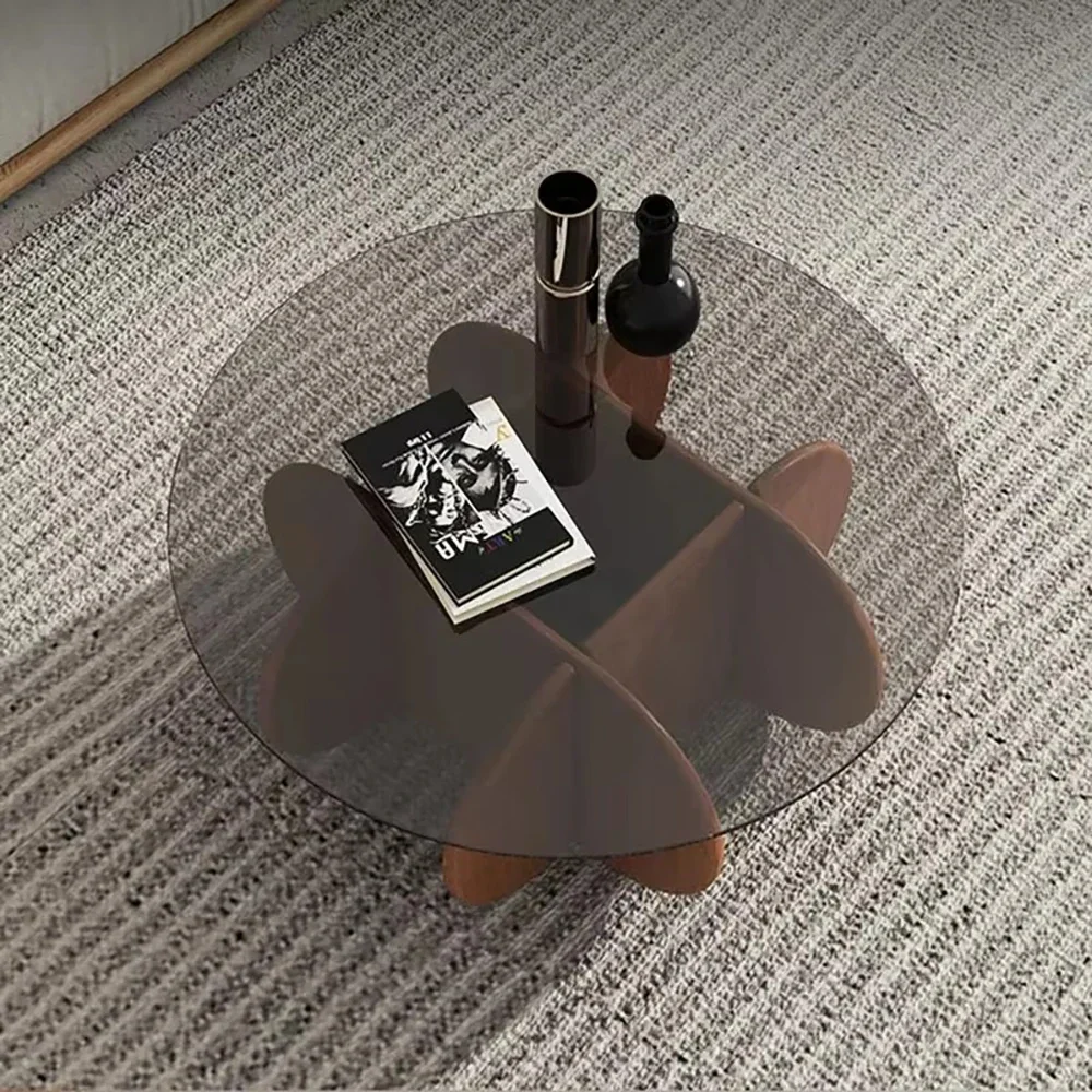 โต๊ะกาแฟทรงกลมขนาดกะทัดรัด สไตล์โมเดิร์น นอร์ดิก มินิมอล น่ารัก หรูหรา สไตล์อิตาเลียน สำหรับห้องนั่งเล่น เฟอร์นิเจอร์ห้องรับแขก