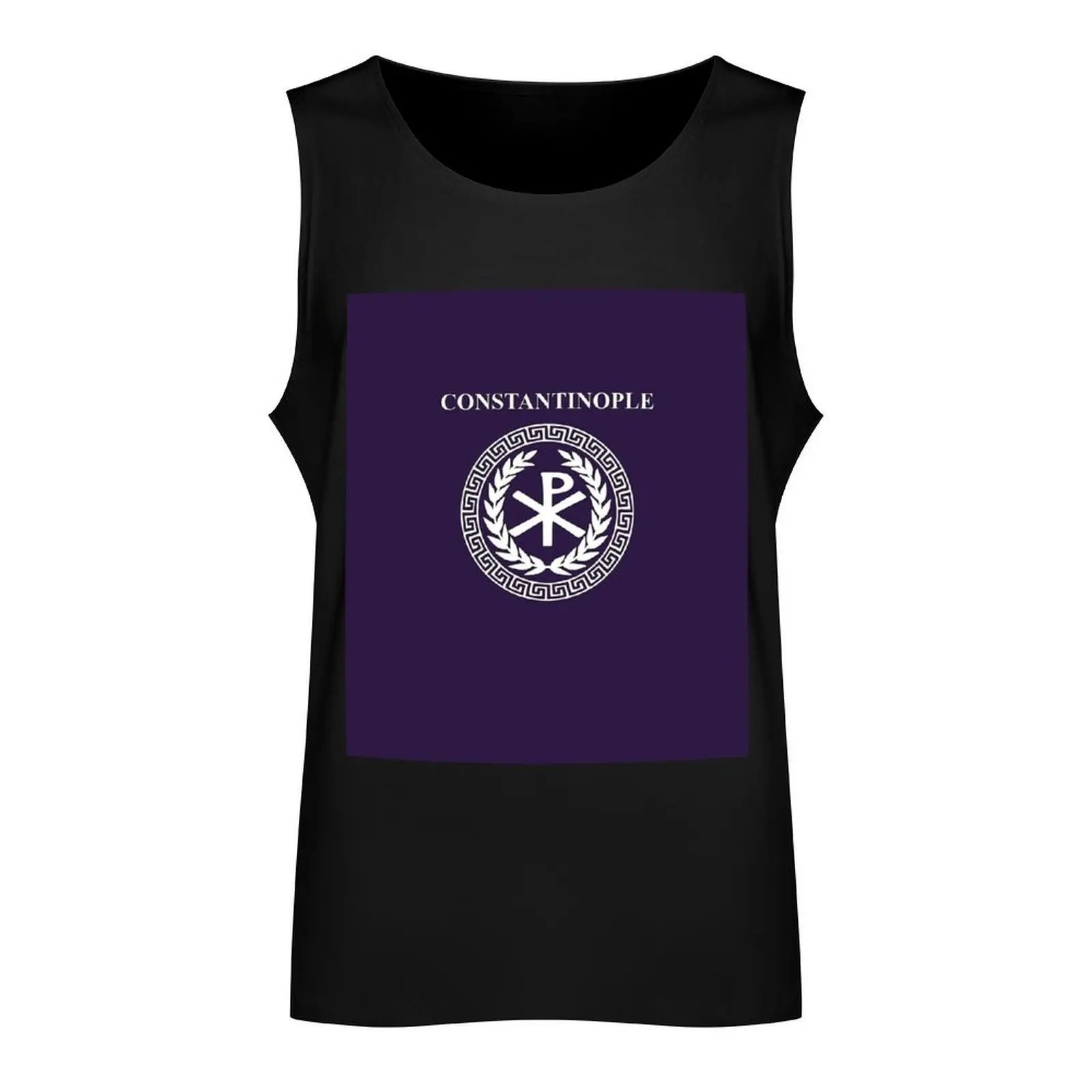 Constantinople Byzantine Empire Logo Tank Top Men's gym t-shirts sleeveless gym shirt man fitness