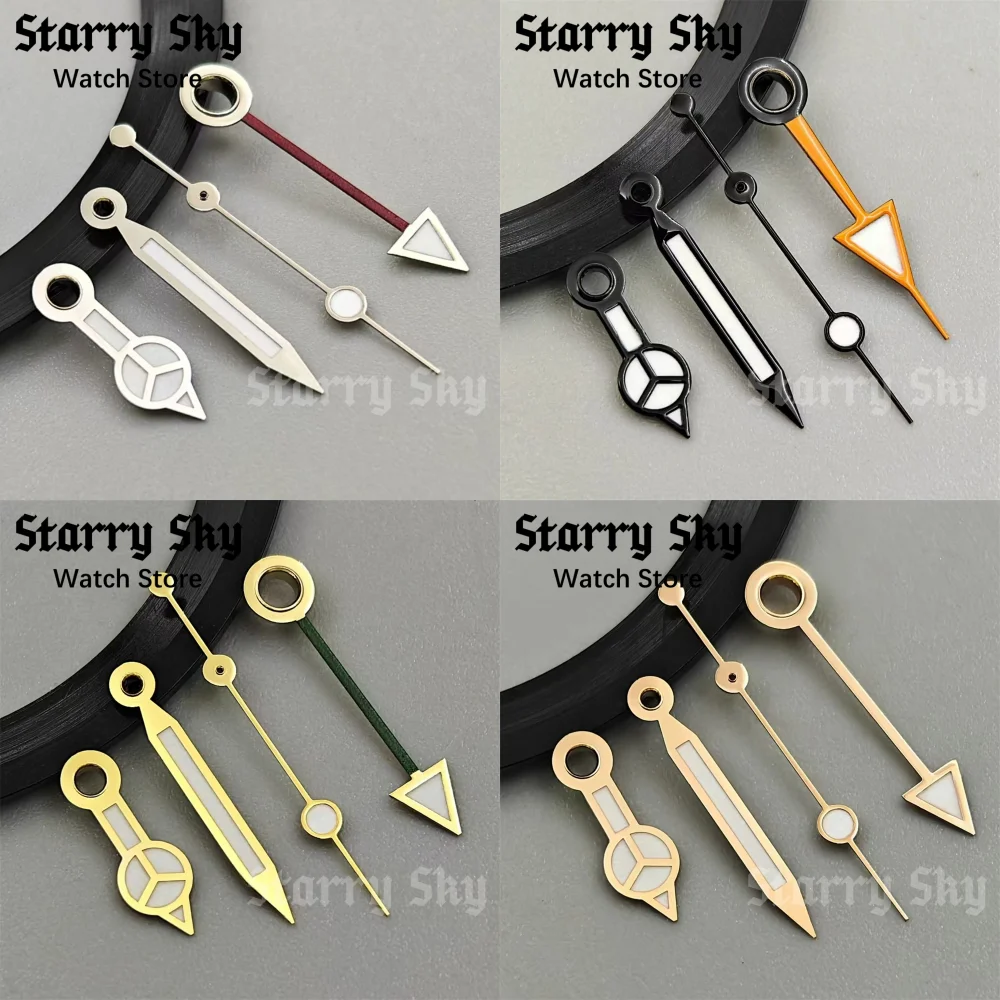 Starry Sky High Quality Silver/Gold/Rose Gold/Black 4-pin Quartz Watch Hands With Luminous Fit For RONDA 515-24H Quartz Movement