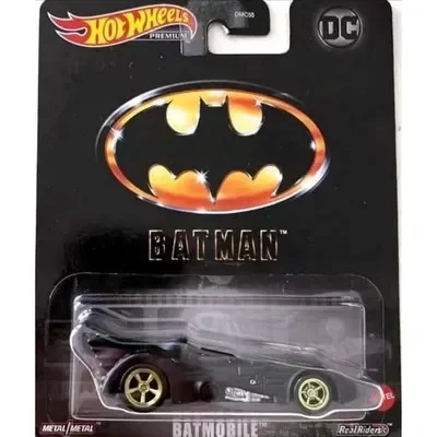 Original Hot Wheels Car Entertainment Culture Alloy Voiture 1/64 Diecast Back To Future Batman Batmobile Jetsons Kids Toys Boys