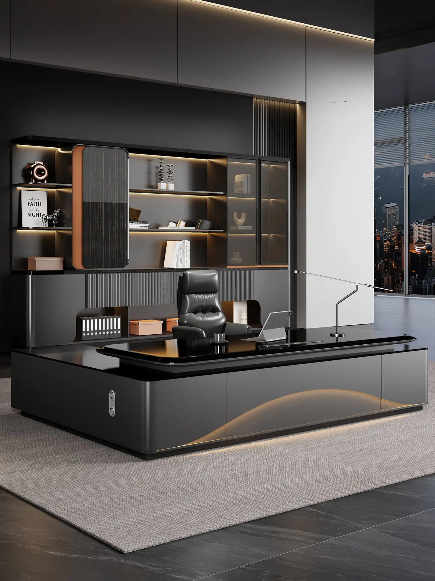 *Modern Executive Office Desk Eco-friendly Durable Desk Boss Manager Luxury Executive Desk High Quality