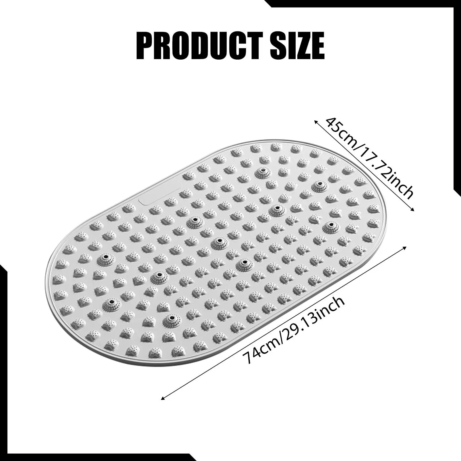 حصيرة تدليك القدم بالابر من مادة TPE، لوازم خفيفة الوزن، وسادة واقفة على الأرض، وسادات لوحة لأصابع القدم للحمام والمكتب والجلوس الطويل