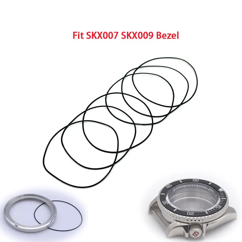 O-Ring Rubber For Seiko SKX007 Watch Case Bezel Gasket 0.7mm 0.8mm 0.9mm Watch Repair Parts Watchmaker Replacement Aftermarket