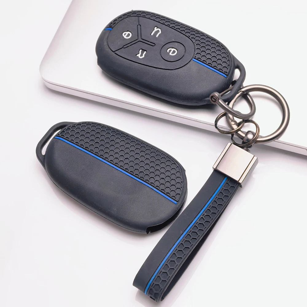 Key Fob Case for Geely Emgrand Boyue Binyue Coolray Atlas Azkarra Tugella Xingyue Jiaji Okavango Geometry Honeycomb Texture