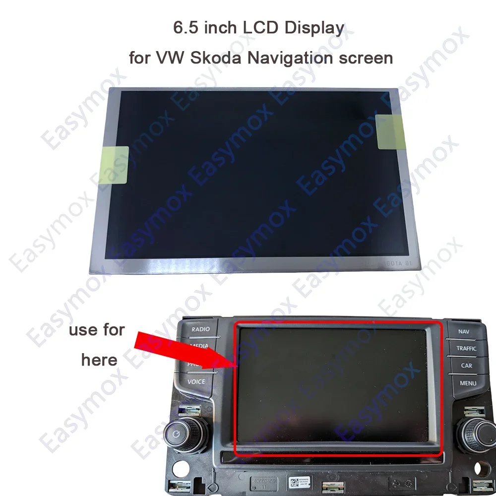 

6.5 Inch LCD Display For Volkswagen VW Golf Mk7 2013- 2019 MIB2 Infotainment Screen 6.5 inch 3G0 919 605 D