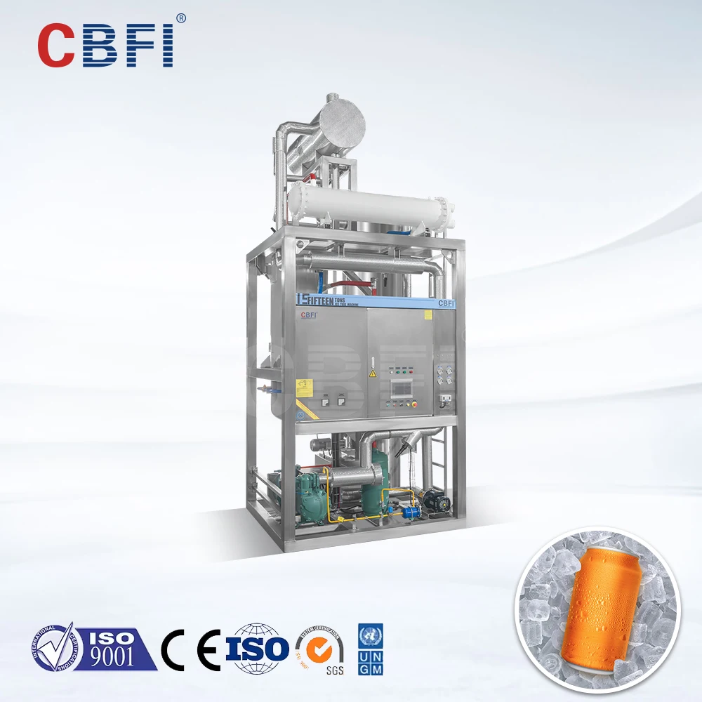 

Automatic Commercial Tube Ice Machine with Stainless Steel 15000kg/24h Ice Production for Compressor