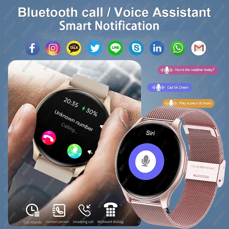 Montre intelligente de sport étanche pour hommes et femmes, appel Bluetooth, écran HD AMOLED 2024x1.43, moniteur de santé, 466 pouces, nouveau, 466