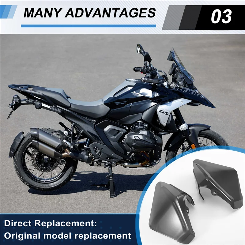 

AB56-Motorcycle Windscreen Side Spoiler For BMW R1300GS R 1300 GS Adventure R1300 GSA Side Deflectors Wind