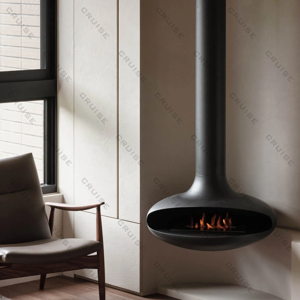 

Decorative Furniture Hanging Fireplace 800mm Alcohol Core Roof Mounted Hanging Fireplace