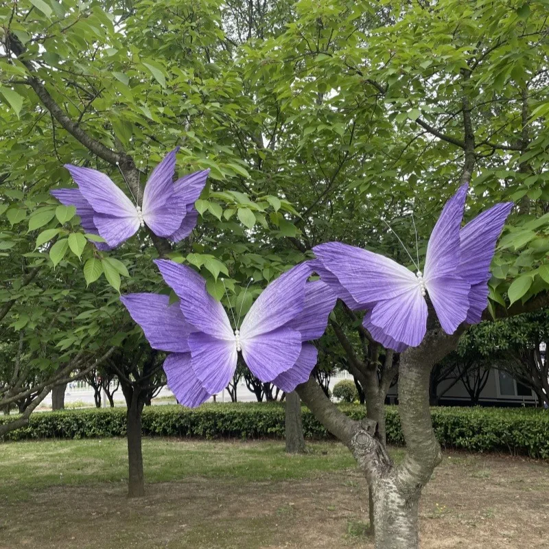 

Simulation handmade large butterfly wedding arrangement decorative floral ornament props