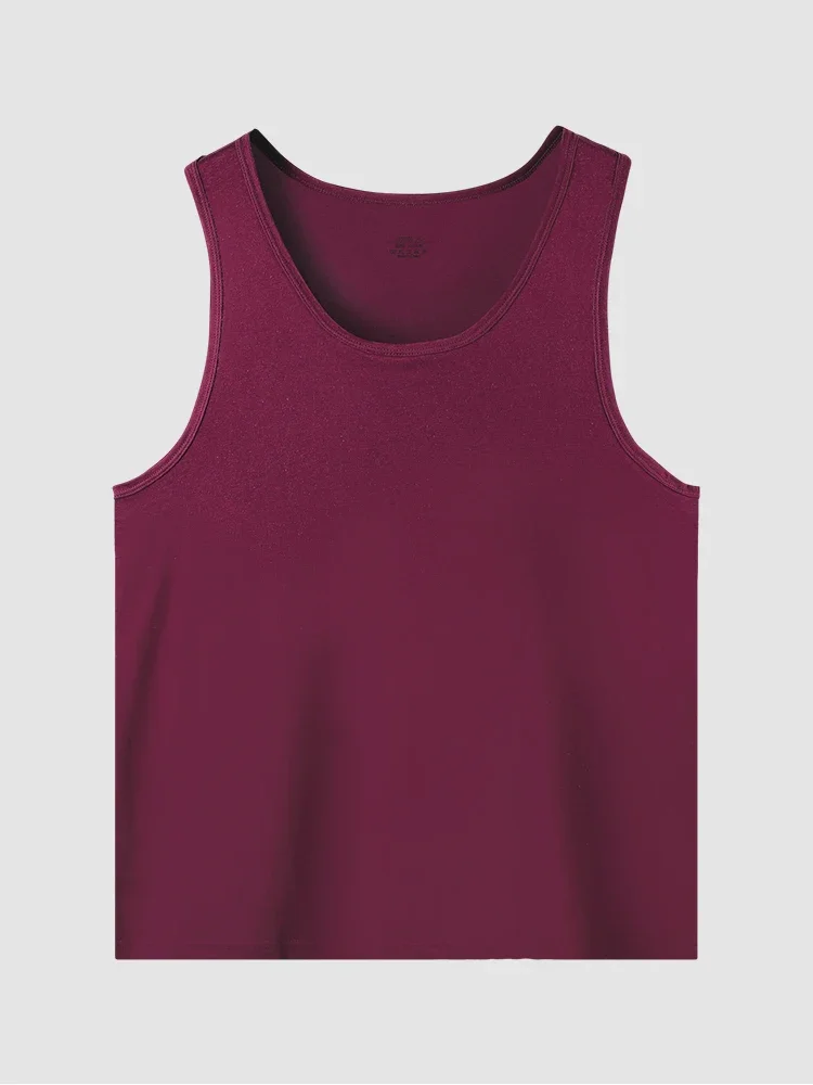 2 قطعة قميص بدون أكمام من القطن الخالص للرجال. إنها قابلة للتنفس ومناسبة للشكل، مناسبة للشباب. يمكن استخدامها كطبقة أساسية لـ