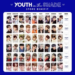 6Pcs/Set KPOP ZEROBASEONE YOUTH IN THE SHADE Charm Selfie Photocards ZB1 Zhanghao Ricky Gyuvin Postcards Fans Collection Gifts