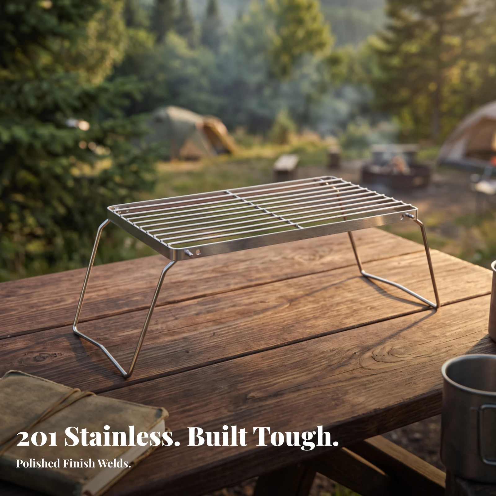 Trapez Şeklinde Barbekü Tel Iz - Camping Cooking Mesh incelemesi ve fiyatı