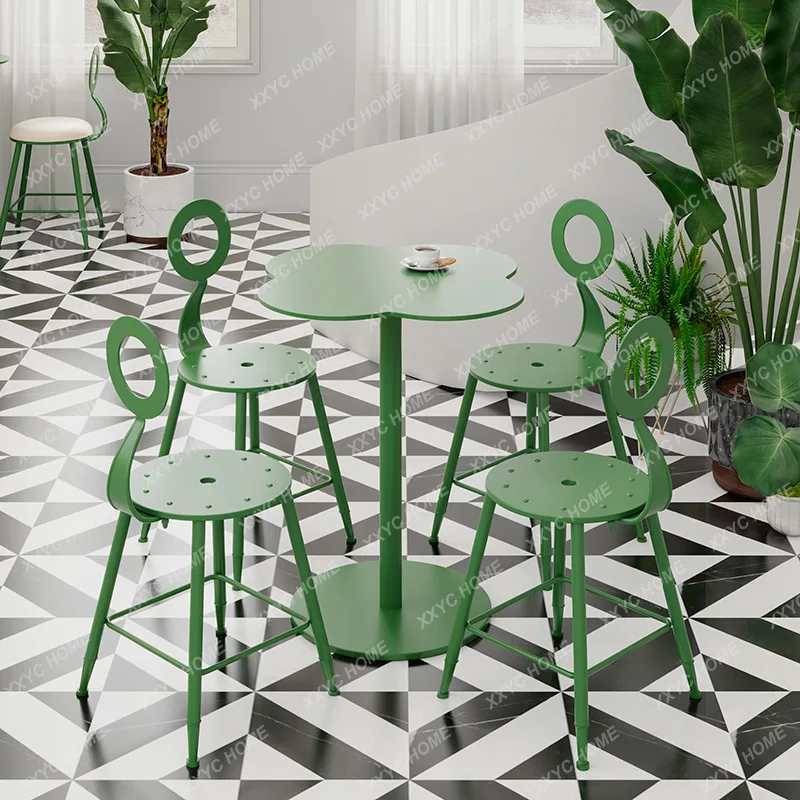 Combinação de mesa e cadeira de lazer para varanda e mesa ao ar livre