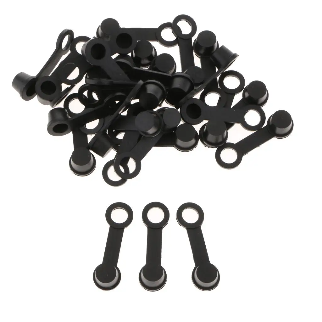 30PCS Brake Bleeder Screw Caps Grease Zerk Fitting Cap Rubber