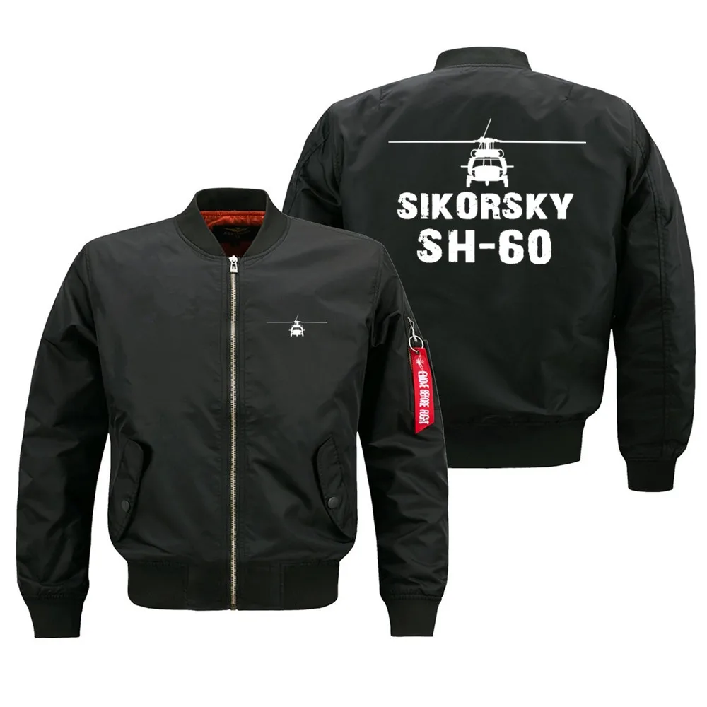 

Sikorsky SH-60 Pilots Military Flight Aviation Men Ma1 Bomber Jacket Outdoor Windproof Autumn Winter Man Baseball Coats