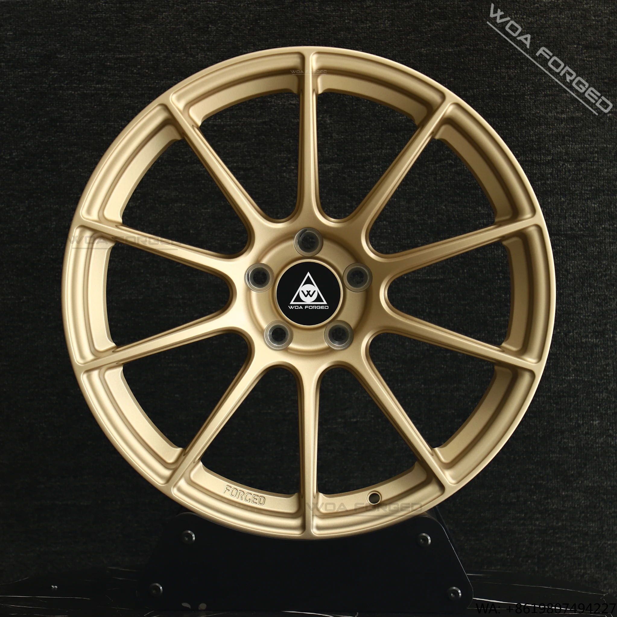 

High Quality Single-Piece Forged Aluminum Car Wheels Lightweight SM10RS 17-23 Inch 5X112 5x120 5x114.3 Champagne Gold for
