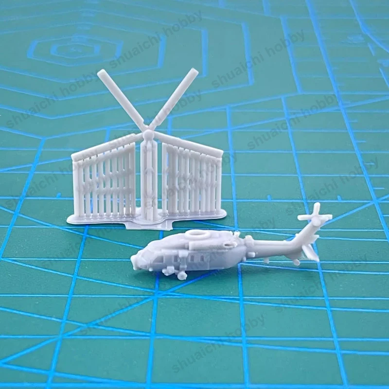5Sets Model Z-20 Helicopter 1/2000 1500 700 400 350 Scale Uncolored Resin Land Aviation Airplane Assembly Parts for DIY Hobby