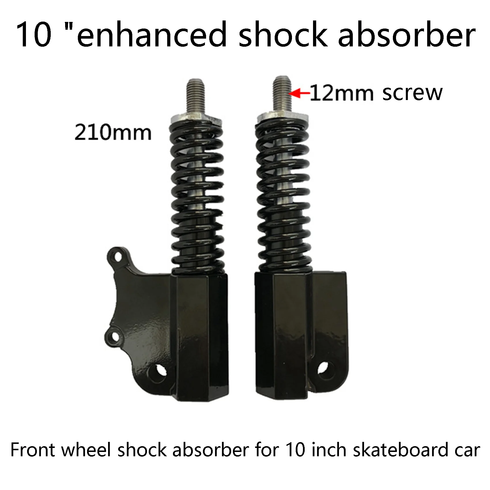 Front Wheel Shock Absorber for Electric Scooter with Hydraulic Oil Spring Shock Absorber 10 Inch Replaceable Parts