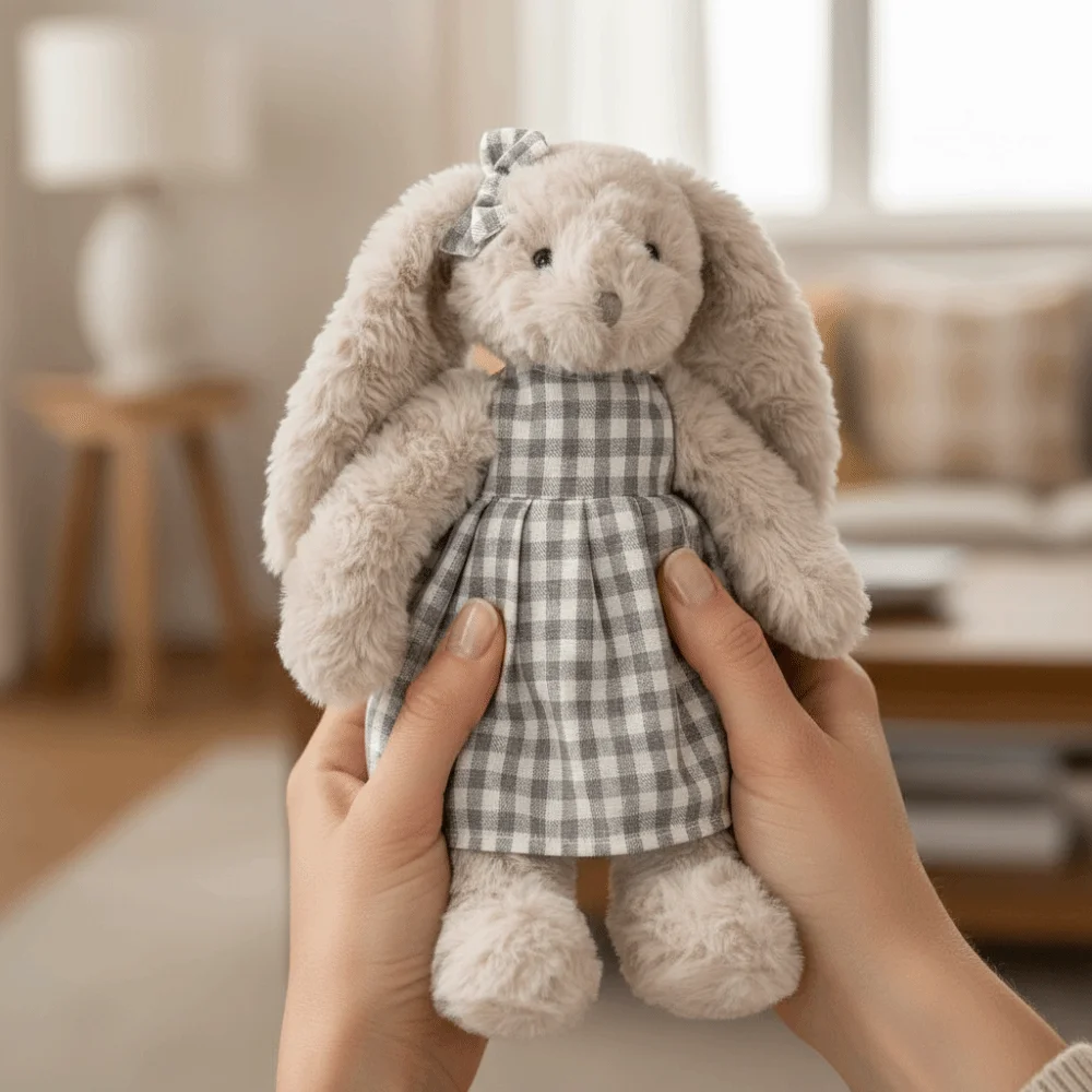 Dress Up Doll Ultra-Soft Bunny Plush With Dress Kawaii Stuffed Animal Soft Stuffed Animal Doll Kids Girls