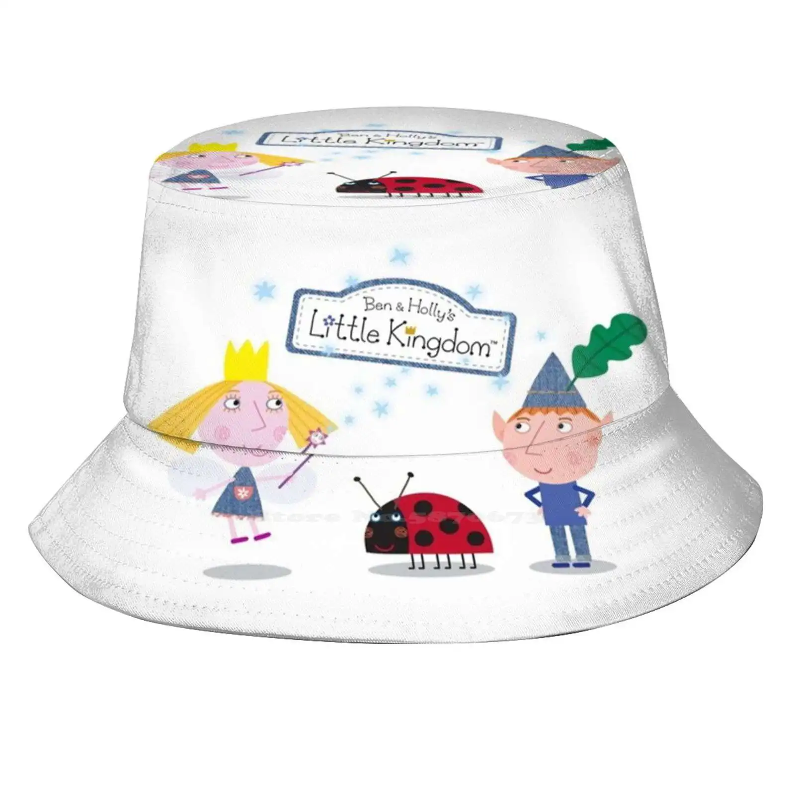 Ben And Holly Korean Caps Funny Beach Bucket Hats Ben Holly Cartoon Cute Kids Children Fairy Magical Tv Show Girls Boys Baby