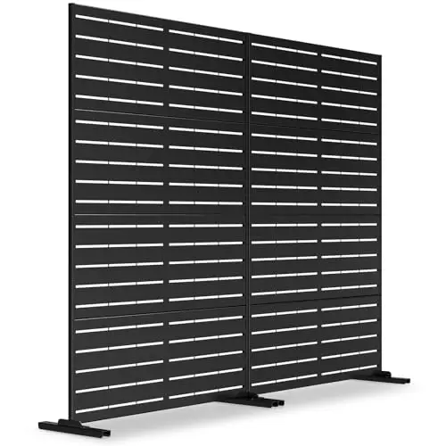2 Pack Metal Privacy Screen, 71