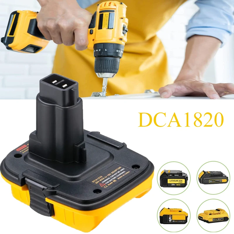 

For Dewalt Adapter DCA1820 To Convert for Dewalt 20V Battery DCB203 To for Dewalt 18V XRP Nickel Cadmium Nickel Hydrogen Battery
