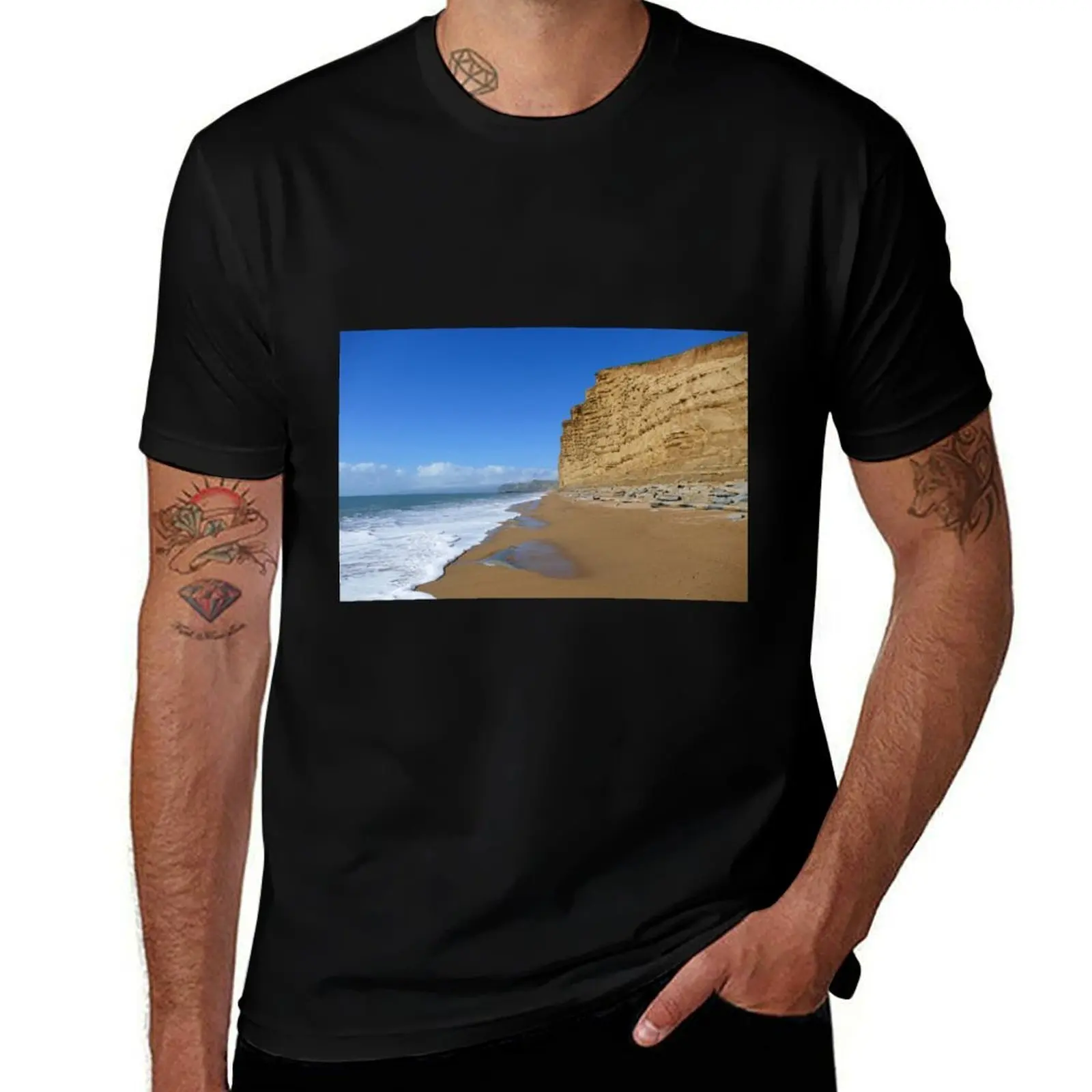 

West Bay, Dorset T-Shirt animal prinfor boys Louboutins cotton graphic tees heavyweights shirts graphic tee men