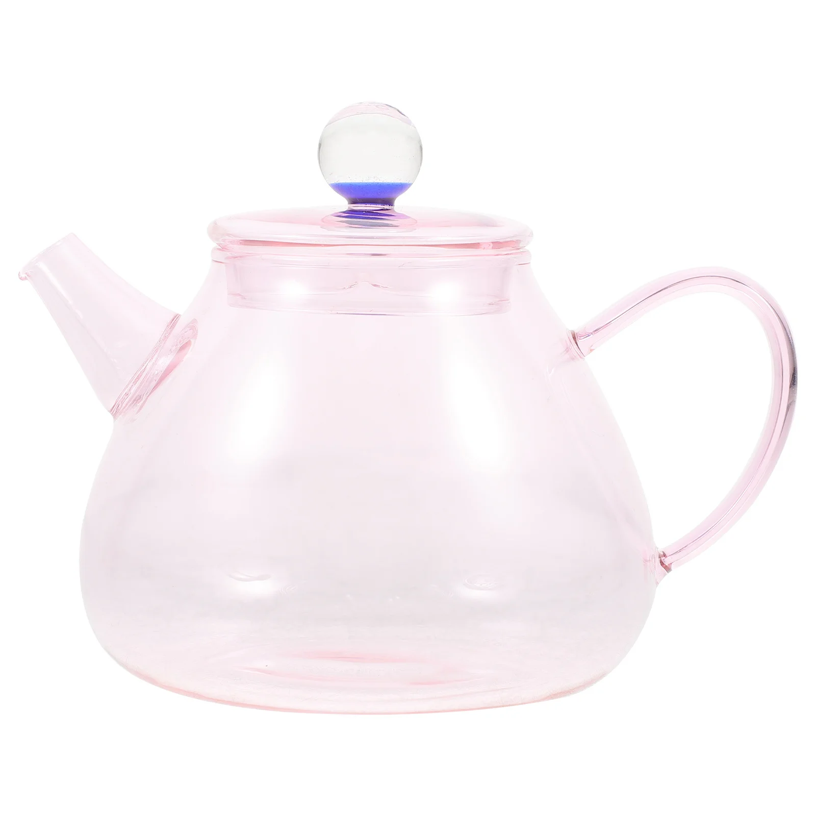 

250Ml Glass Teapot Clear Transparent Design for Loose Leaf Tea Easy Pour Handle Comfortable Grip Heat Resistant Tea Kettle