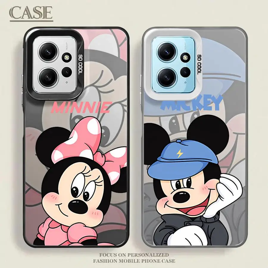 Disney Mickey Minnie Mouse Phone Case for Xiaomi Redmi Note 11 Pro 5G 12S 11S 12 13 11 Pro Plus 10S 10 Pro 13 9 5G Coque Cover