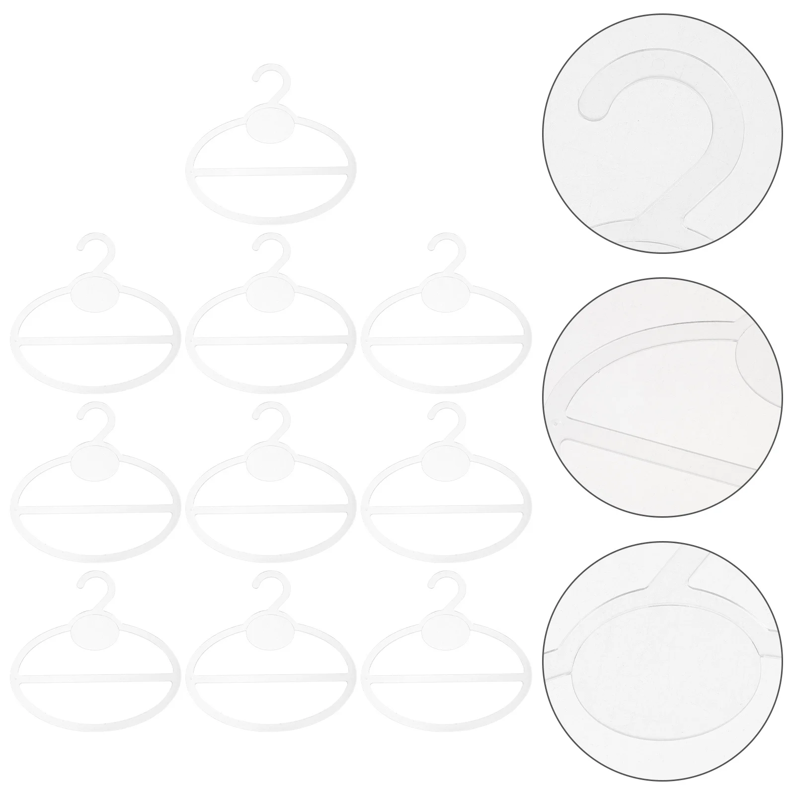 

10Pcs Circular Scarf Hanger Organizer Multi-Functional Storage for Ties Belts Towels Closet Hangers Scarf Organizer