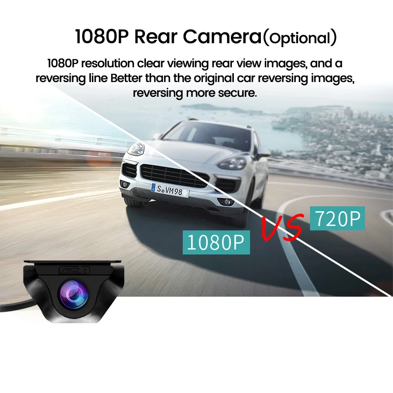 Yangood مرآة 4K داش كام 10 بوصة عدسة مزدوجة جهاز تسجيل فيديو رقمي للسيارات دعم WIFI GPS 1080P كاميرا الرؤية الخلفية مسجل فيديو الصندوق الأسود #4