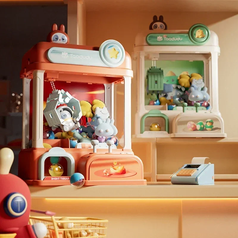 الكرتون الكهربائية آلة مخلب صغيرة لعب الاطفال Diy بها بنفسك جوائز ممر كرين دمية الصيد آلات البيع الأطفال السنة الجديدة هدية عيد الميلاد #1