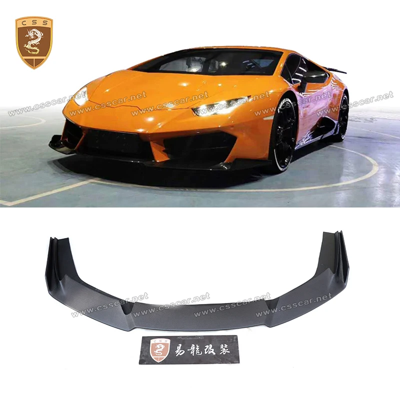 

Vor Style Car Front Bumper Lower Lip Splitter Protection Guard For Lamborghini Huracan /LP610 Dry Carbon Fiber Bodykits