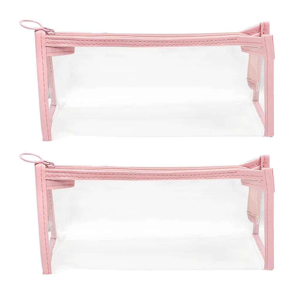 2 Stück Federmäppchen, Schreibwarenhalter, leicht, tragbar, Aufbewahrungstaschen für Studenten, Bürobedarf, Schreibwarentasche