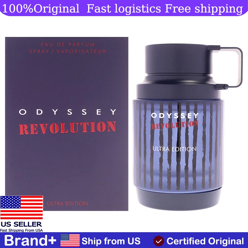 

Armaf Odyssey Revolution Ultra Edition Men 3.4 Oz EDP Spray Cologne Persistence Arabian Women Perfume Pheromone Portable Natural