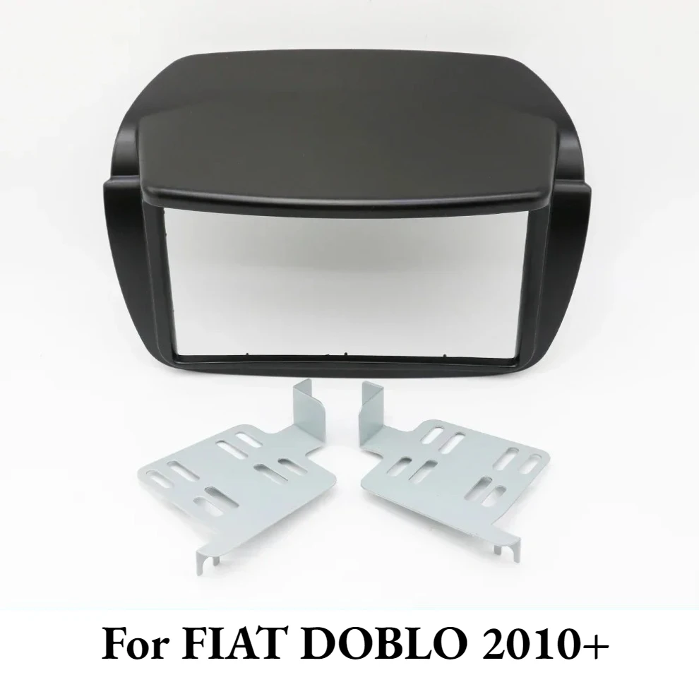 For Fiat Doblo 2010+ 7 Inch 2 Din Car Radio Fascia Frame Dashboard Panel Trim Installation Kit