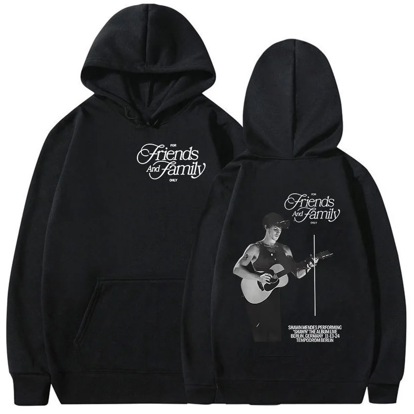 مغني الراب شون مينديز ألبوم 2025 أغطية رأس مطبوعة خريف/شتاء الرجال النساء الهيب هوب كنزة صوفية قطنية/بلوزة قطنية بلوزات هوديس خمر