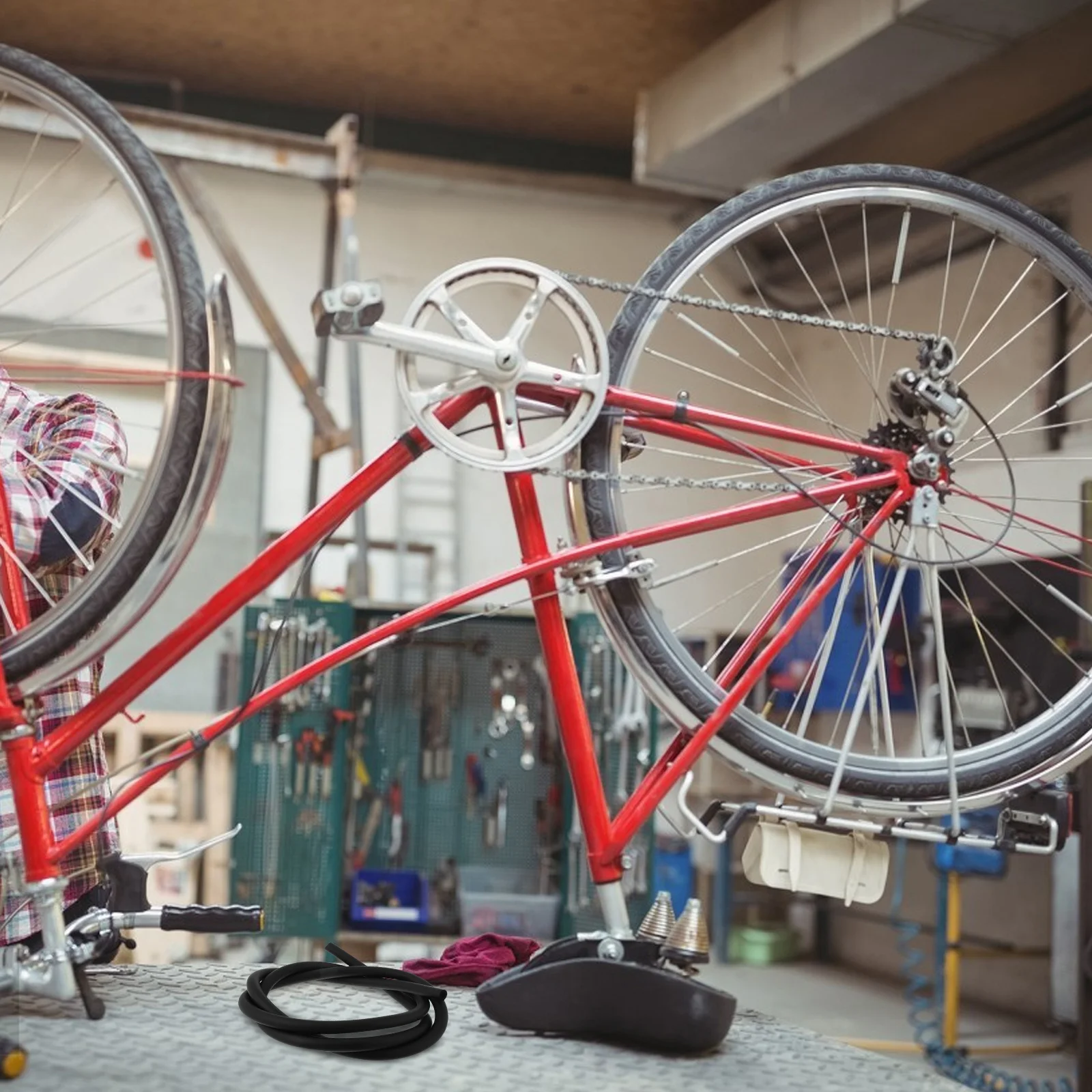 2 قطعة الأكمام رغوة المثبط إمدادات الدراجة امتصاص الصوت أنبوب مكافحة الضوضاء كابل الإسكان دراجة الإطار التبعي