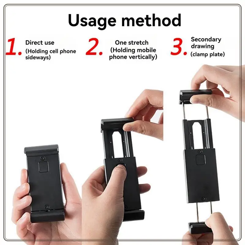 حامل مشبك هاتف موثوق به عالمي قابل للتعديل حذاء بارد إلى مشبك سيلفي للميكروفون مناسب للأجهزة اللوحية والهواتف، عالمي أ