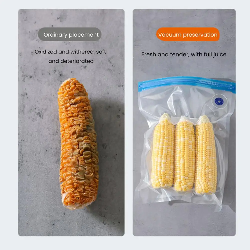 Portable Vacuum Pump Portable Rechargeable Vacuum Sealer with Powerful Suction Force Handheld One-click Operation for Food