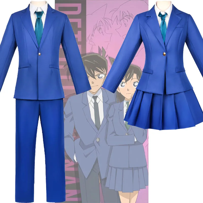 

Shinichi Kudo Cosplay Costume Ran Mouri Cosplay Ran Cosplay Couple Role Play Suit School Uniform Halloween Clothes for Adult