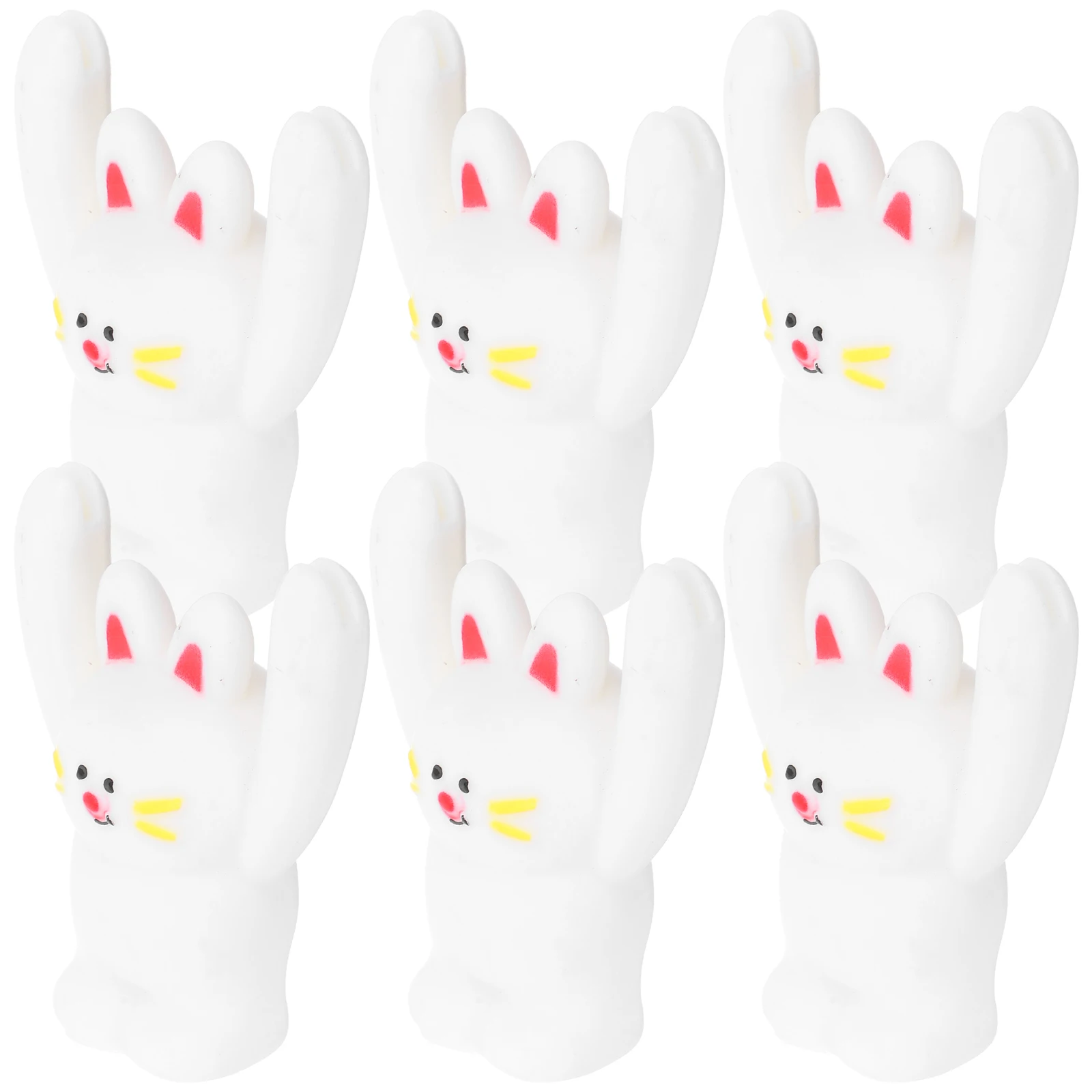 

6 Pcs Photo Folder Note Cute Picture Holder Table Memo Holders Vinyl Clip Paper Cartoon Office for Desk