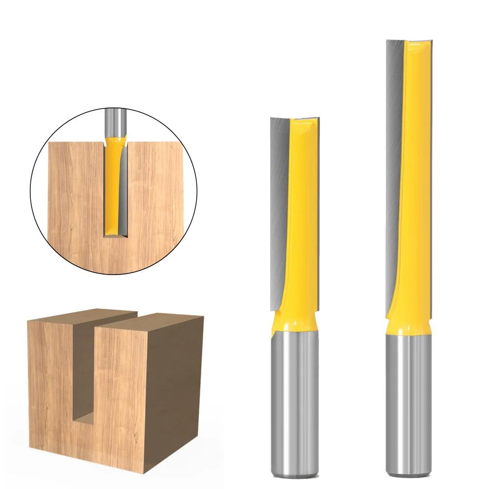 

Long Reach Flush Trim Bit 12mm Shank Door Lock Mortising Cutter Wood Slotting Router Bit