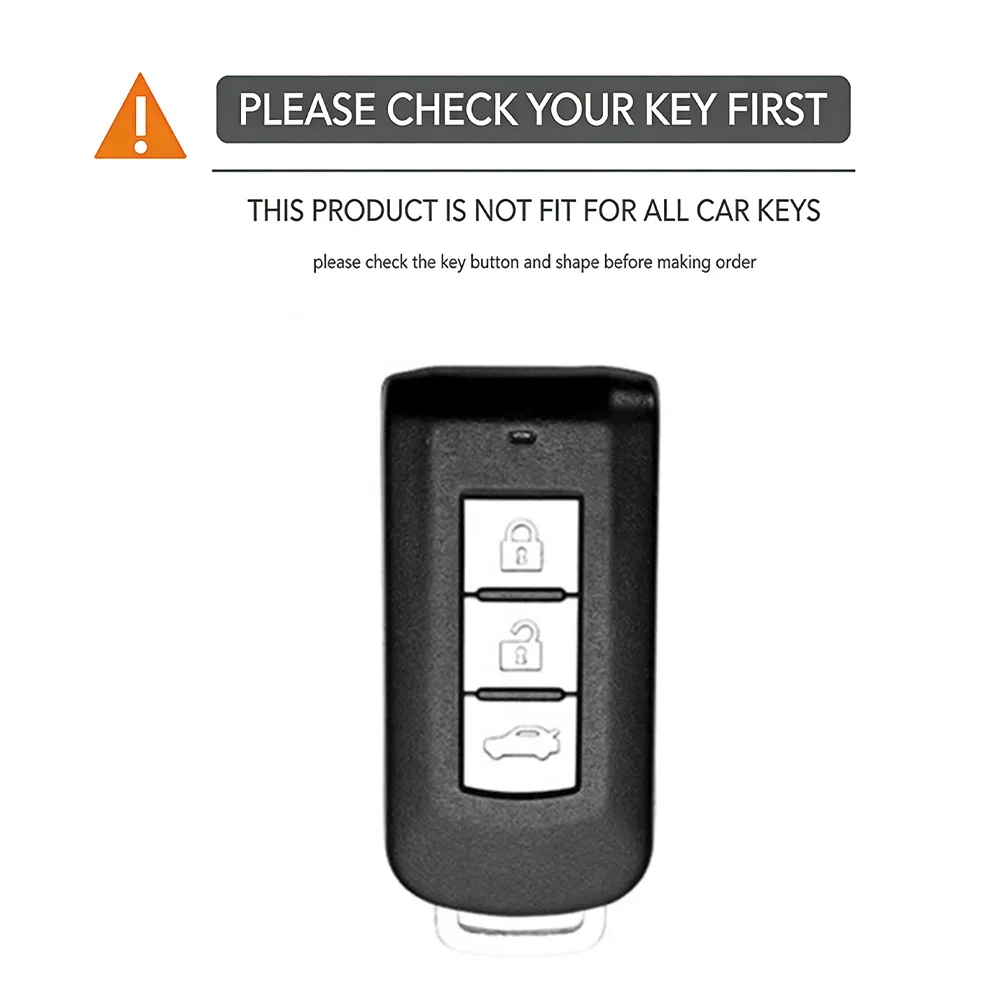 2026 1PCS Silicone Car Key Case Cover For Mitsubishi Outlander Xpander Triton ASX LANCER Pajero Sport 3 2020G Eclipse Cross L200