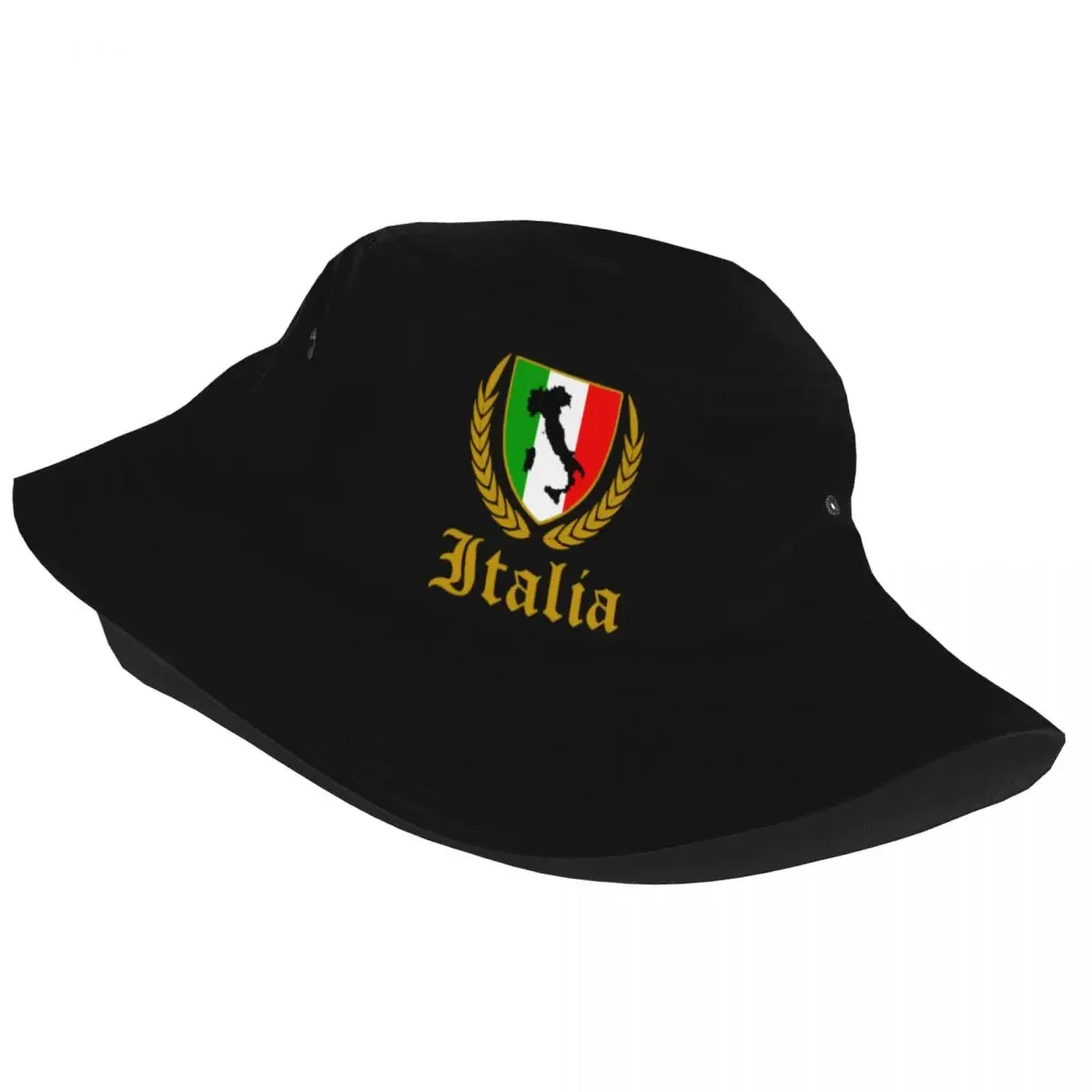 Woman Bucket Hats Italia Italy Italian Flag Spring Headwear Foldable Outdoor Fisherman Hat Map Bob Hat Dropshipping